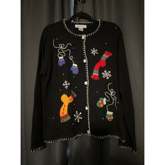 Ugly Christmas Sweater Sweaters - Ugly Christmas Sweater Xmas Cardigan Size Large